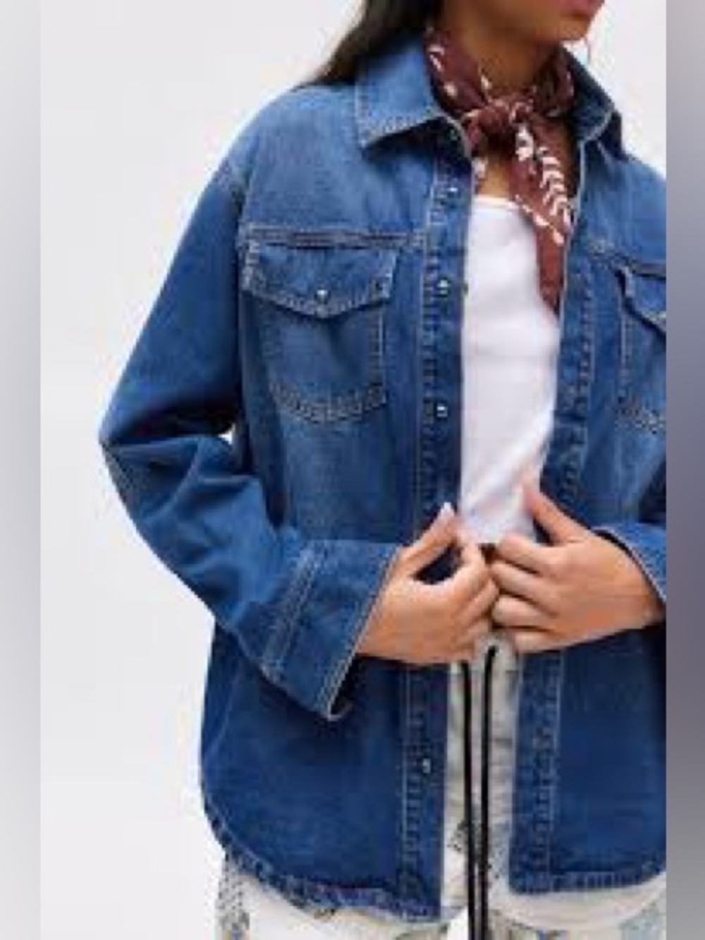 BDG Dru Denim Shacket
